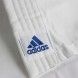 Judogi adidas "club" blanco con bandas azules