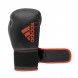 Guantes de boxeo adidas hybrid 80 (negro/rojo)