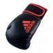 Guantes de boxeo adidas hybrid 80 (negro/rojo)