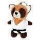 Llaveros de animales 10 cm (panda rojo)