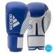 Guante de competición kick boxing adidas wako (azul/blanco)