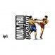 Taza blanca muay thai NKL