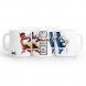 Taza blanca kick boxing NKL