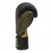 Guante de competición kick boxing adidas wako (negro/dorado)