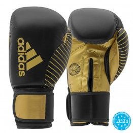 Guante de competición kick boxing adidas wako (negro/dorado)