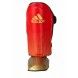 Espinilleras adidas pro kickboxing rojo/dorado - ADIKBSI300