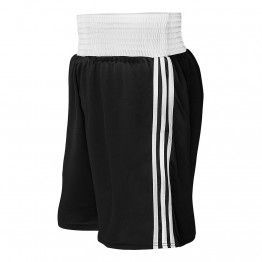 Short de boxeo adidas negro/blanco - ADIBTS02