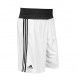 Short de boxeo adidas blanco/negro - ADIBTS02