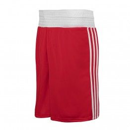 Short de boxeo adidas rojo/blanco - ADIBTS02