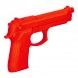 Pistola dummy de caucho roja