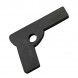 Pistola de goma negra