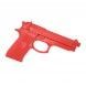 Pistola dummy de caucho roja
