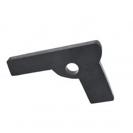 Pistola de goma negra