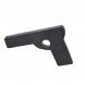 Pistola de goma negra
