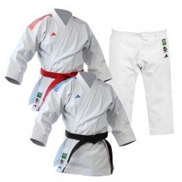 Pack Karategis adidas kata Shori WKF (bandas colores)