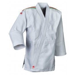 Judogi adidas "contest" blanco con bandas portugal