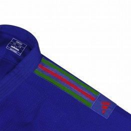 Judogi adidas "contest" azul con bandas portugal