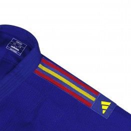 Judogi adidas "contest" azul con bandas españa