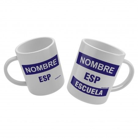 Taza blanca dorsal judo NKL