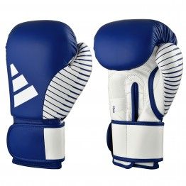 Guante de competición kick boxing adidas wako (azul/blanco)