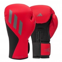 Guantes de boxeo adidas speed tilt 150tg (rojo mate/gris)