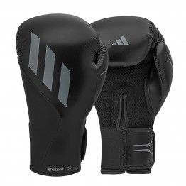 Guantes de boxeo adidas speed tilt 150tg (negro mate/gris)