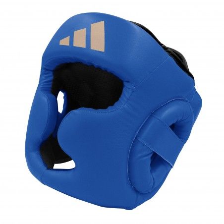 Casco de boxeo adidas SUPER PRO azul dorado ADISBHG041