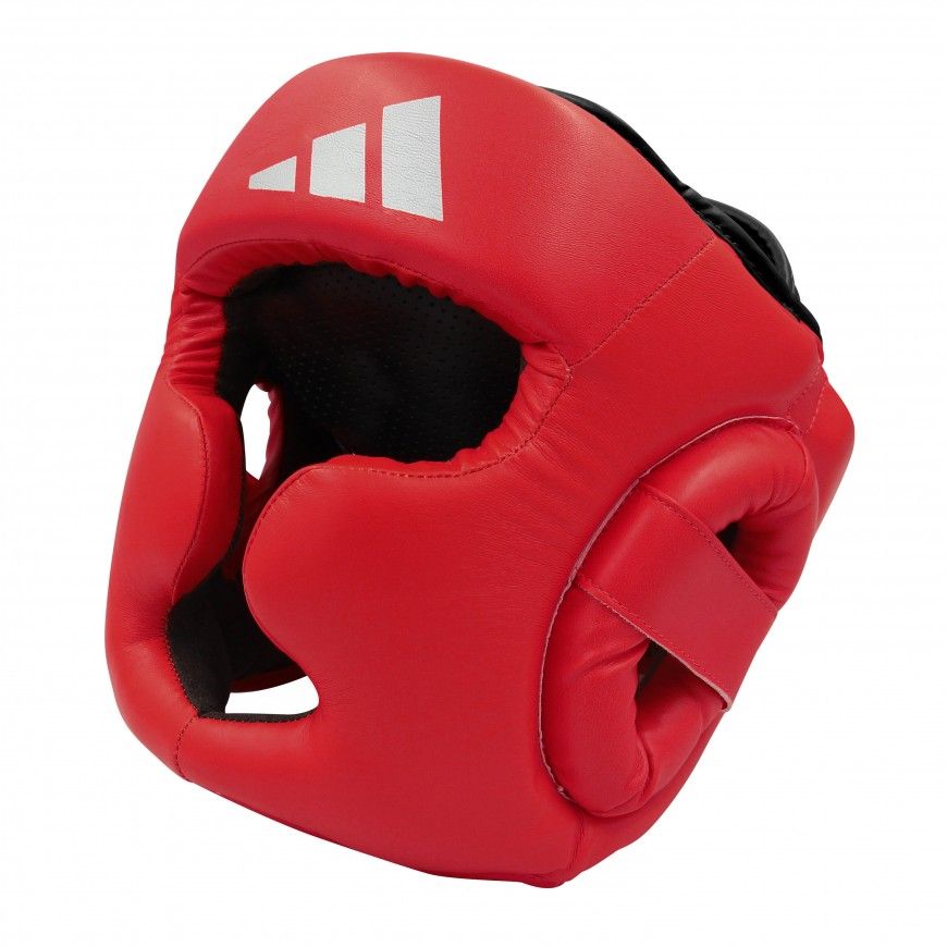 Casco de boxeo adidas SUPER PRO rojo plateado ADISBHG041