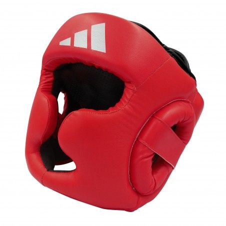 Casco de boxeo adidas SUPER PRO rojo plateado ADISBHG041