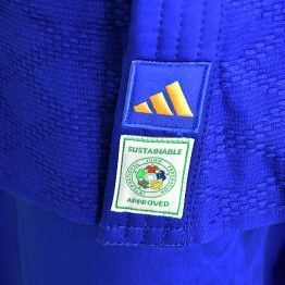 Judogi adidas Champion III PrimeGreen Slim Fit IJF azul