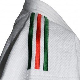 Judogi adidas Champion III PrimeGreen IJF blanco (b/portugal)