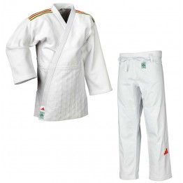 Judogi adidas Champion III PrimeGreen IJF blanco (b/portugal)