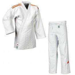 Judogi adidas Champion III PrimeGreen IJF blanco (b/españa)