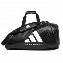 Bolsa adidas conver.2 en 1 tkd p.u. negro/blanco