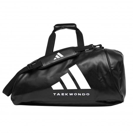 Bolsa adidas conver.2 en 1 tkd p.u. negro/blanco