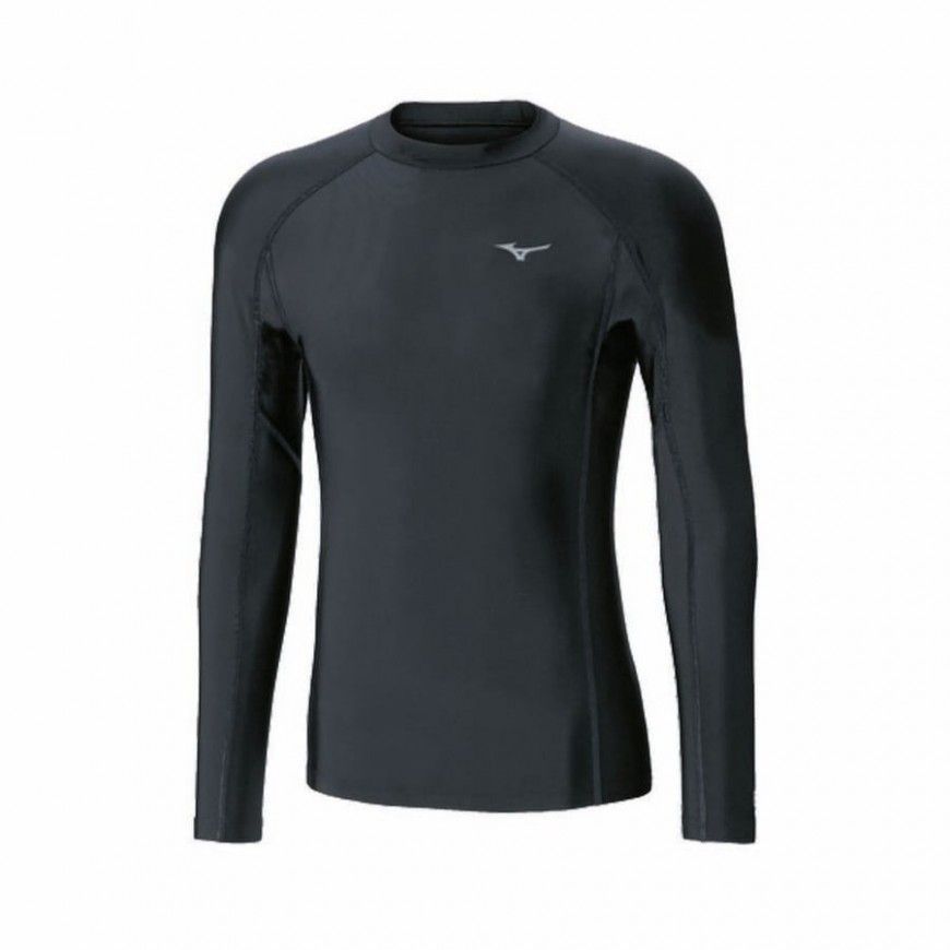 Camiseta negra mizuno biogear LS hombre negra