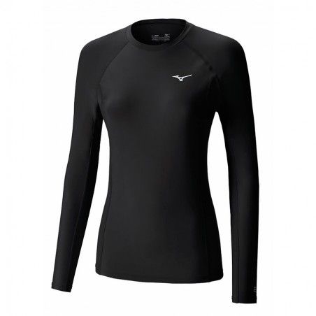 Camiseta negra mizuno biogear LS mujer