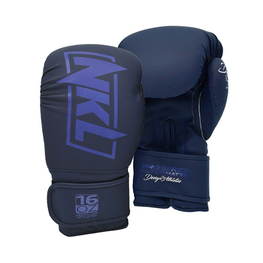 Guantes de boxeo NKL Pro Series (mate azul)