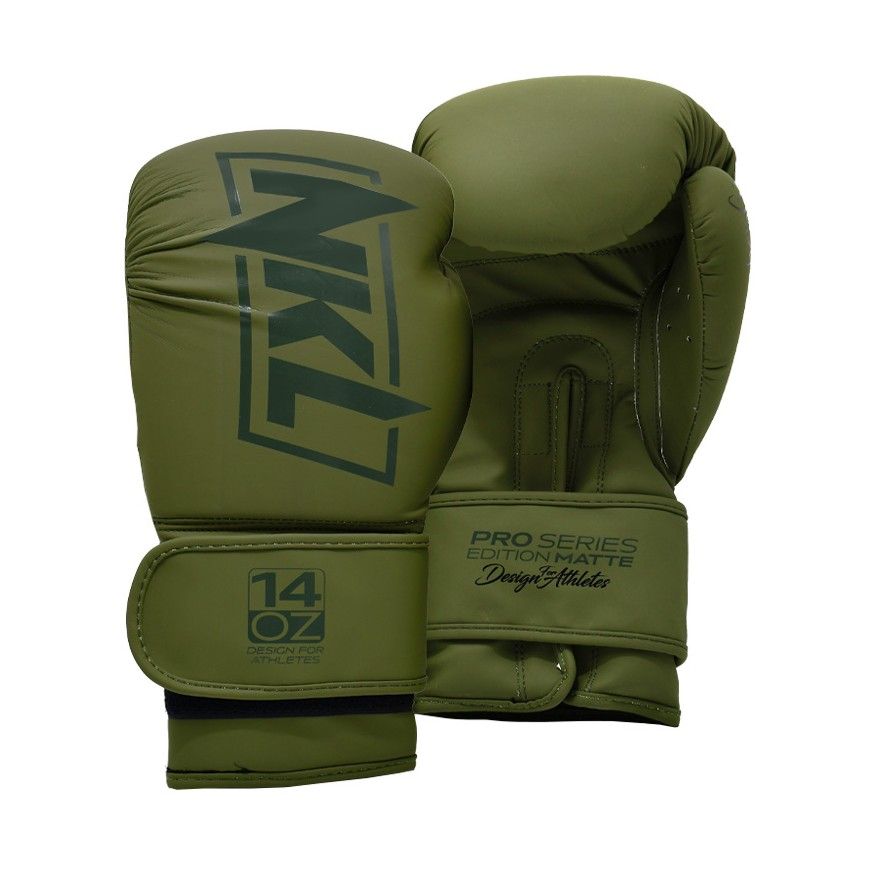 Guantes de boxeo NKL Pro Series (mate verde)