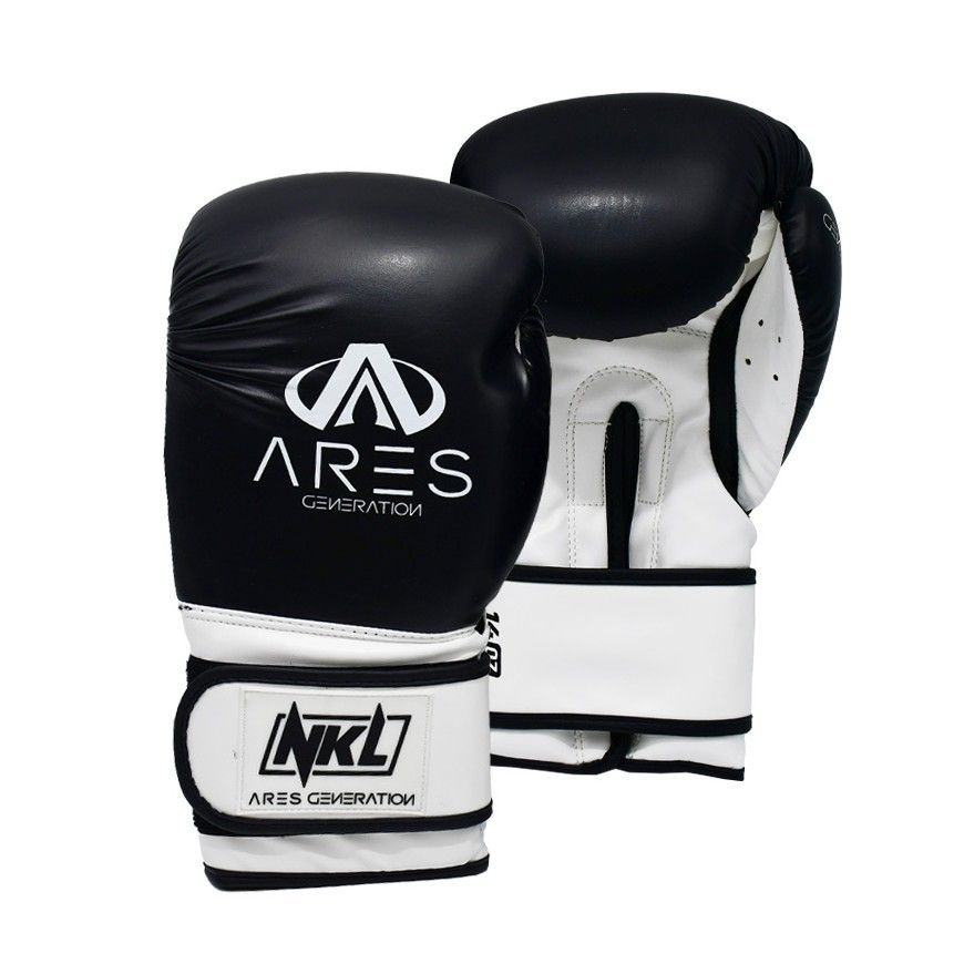 Guantes de boxeo NKL Ares (negro/blanco)