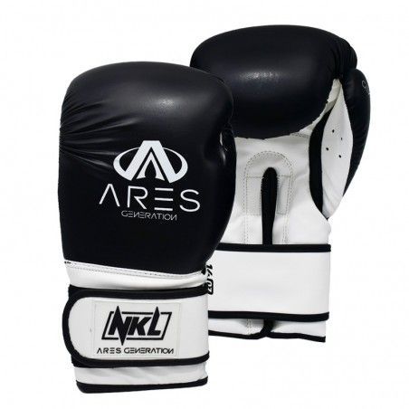 Guantes de boxeo NKL Ares (negro/blanco)