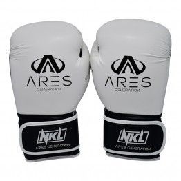 Guantes de boxeo NKL Ares (blanco/negro)