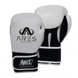 Guantes de boxeo NKL Ares (blanco/negro)