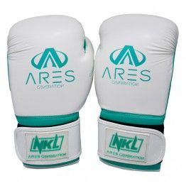Guantes de boxeo NKL Ares (blanco/turqu
