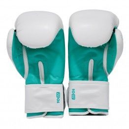 Guantes de boxeo NKL Ares (blanco/turqu