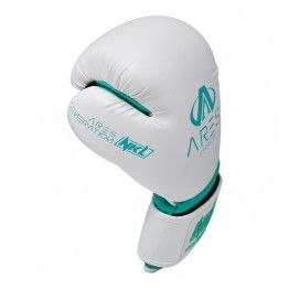 Guantes de boxeo NKL Ares (blanco/turqu