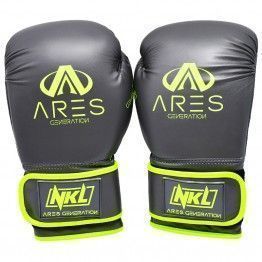 Guantes de boxeo NKL Ares (gris/verde)
