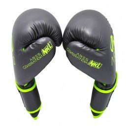 Guantes de boxeo NKL Ares (gris/verde)