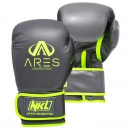 Guantes de boxeo NKL Ares (gris/verde)