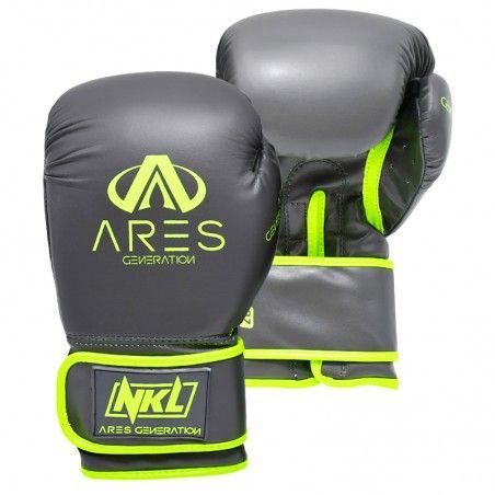 Guantes de boxeo NKL Ares (gris/verde)